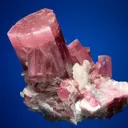 Elbaite with Lepidolite and Albite var. Cleavelandite - image 2