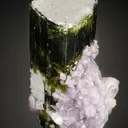 Elbaite with Lepidolite and Albite var. Cleavelandite - image 3