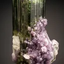 Elbaite with Lepidolite and Albite var. Cleavelandite - image 1