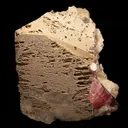 Elbaite with Lepidolite and Albite var. Cleavelandite on Microcline - image 5
