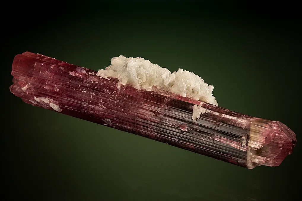 Elbaite with Lepidolite and Albite var. Cleavelandite (repaired) image