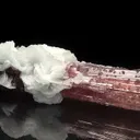 Elbaite with Lepidolite  and Albite var. Cleavelandite (repaired) - image 3