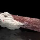 Elbaite with Lepidolite  and Albite var. Cleavelandite (repaired) - image 4