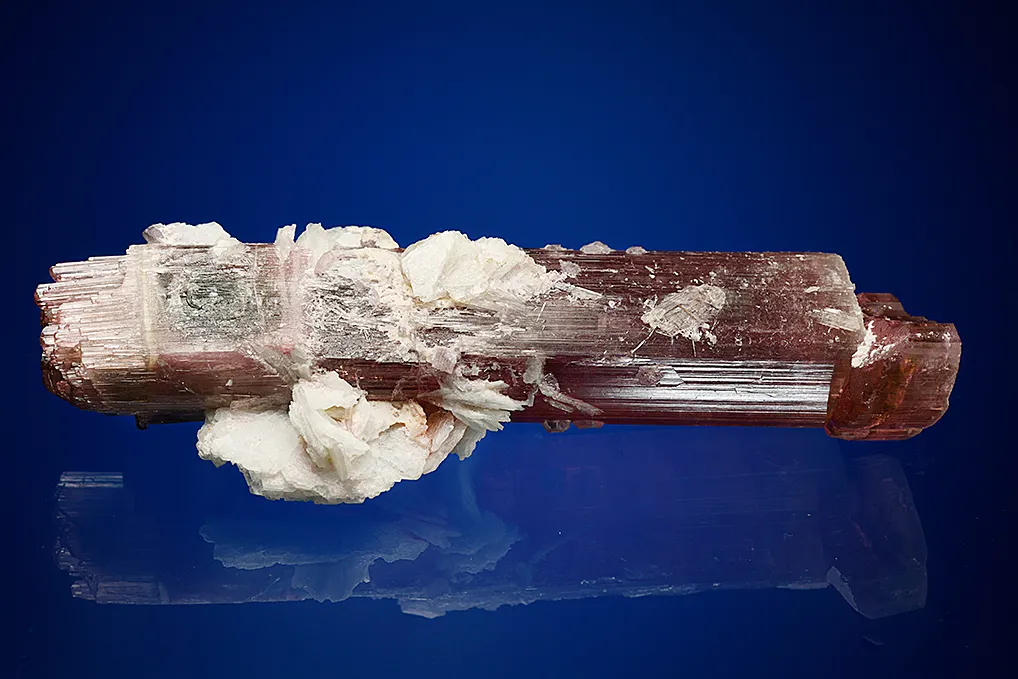 Elbaite with Lepidolite and Albite var. Cleavelandite (repaired) - image 4