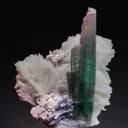 Elbaite with Lepidolite on Cleavelandite - image 1