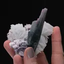 Elbaite with Lepidolite on Cleavelandite - image 2