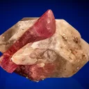 Elbaite with Lepidolite on Quartz - image 1