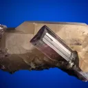 Elbaite with Lepidolite on Quartz (repaired) - image 3
