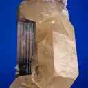 Elbaite with Lepidolite on Quartz (repaired) - image 1