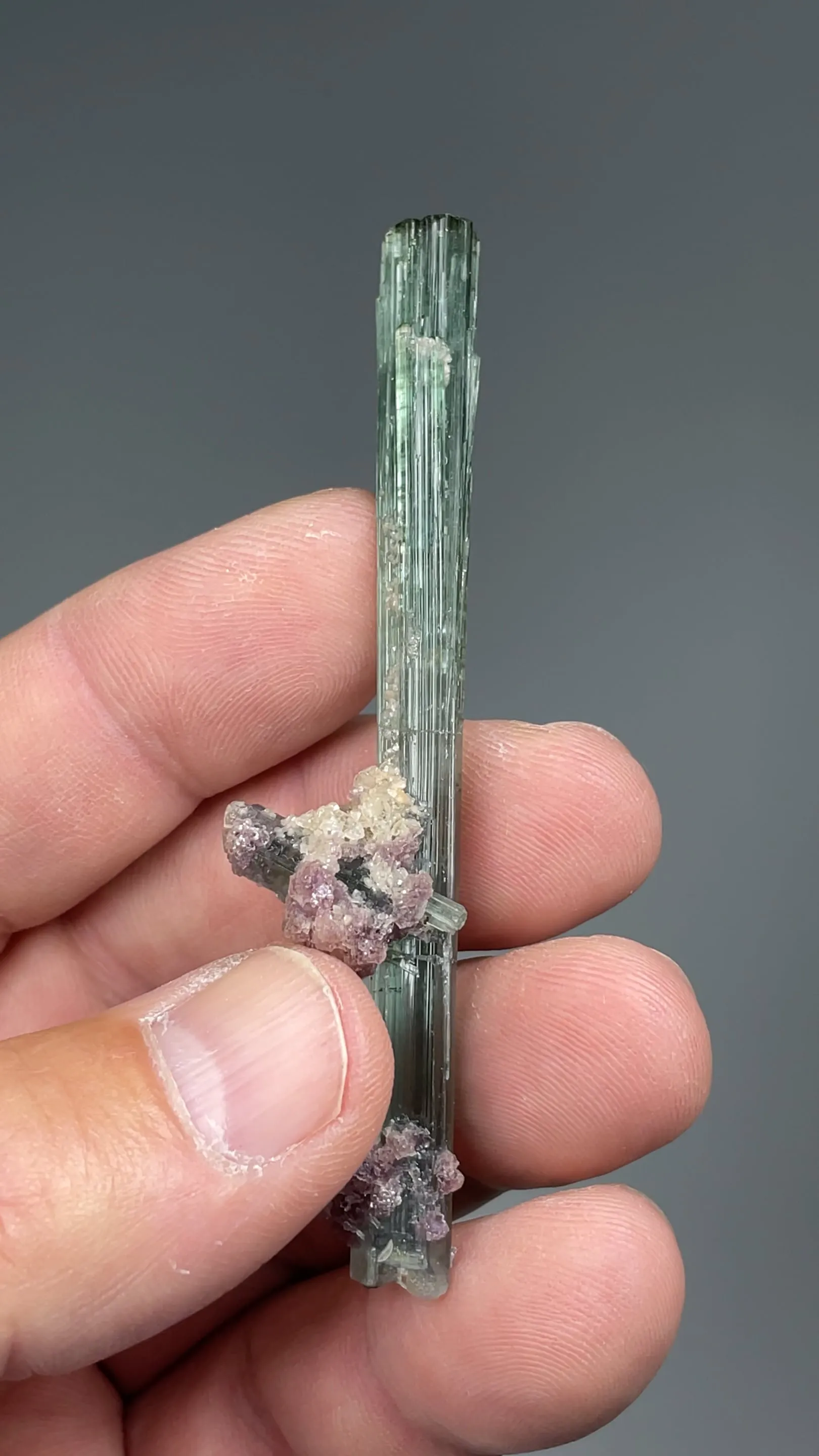 Elbaite with Lepidolite (repaired) - image 2