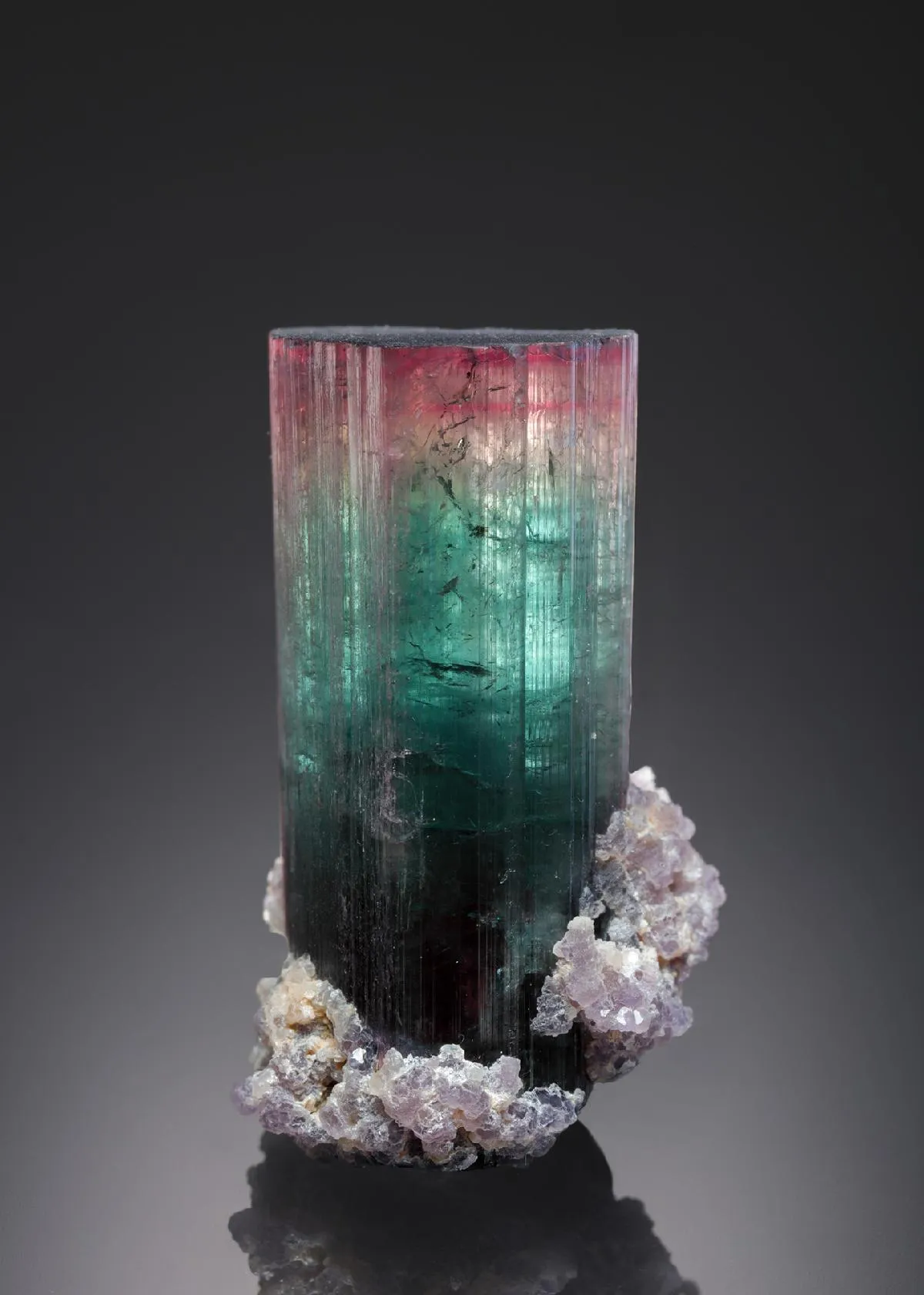 Elbaite with Lepidolite Tourmaline - image 1