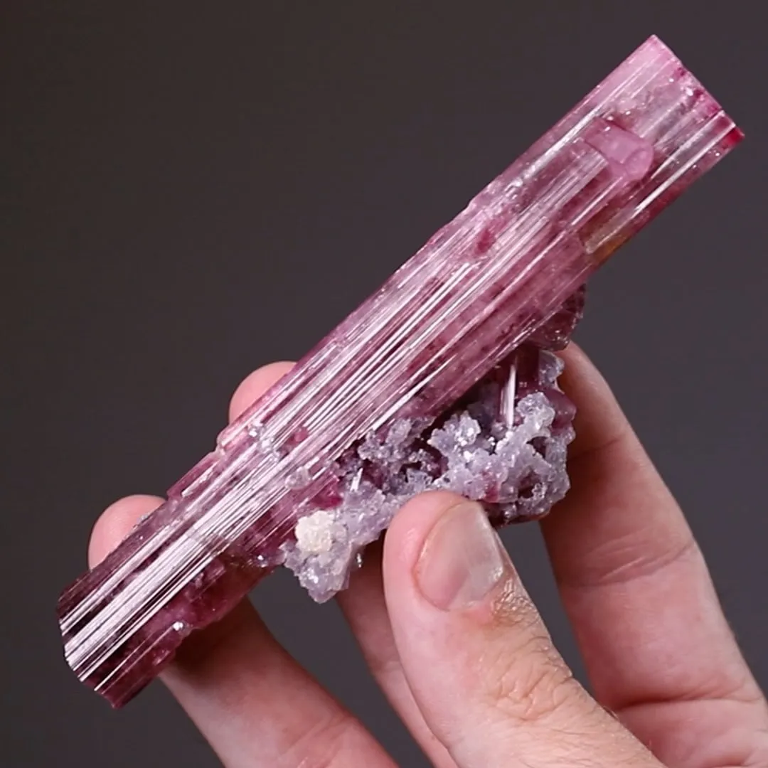 Elbaite with Lepidolite Tourmaline - image 2