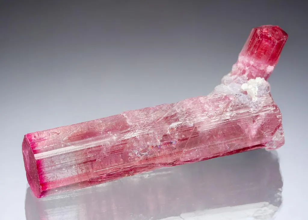 Elbaite with Lepidolite Tourmaline