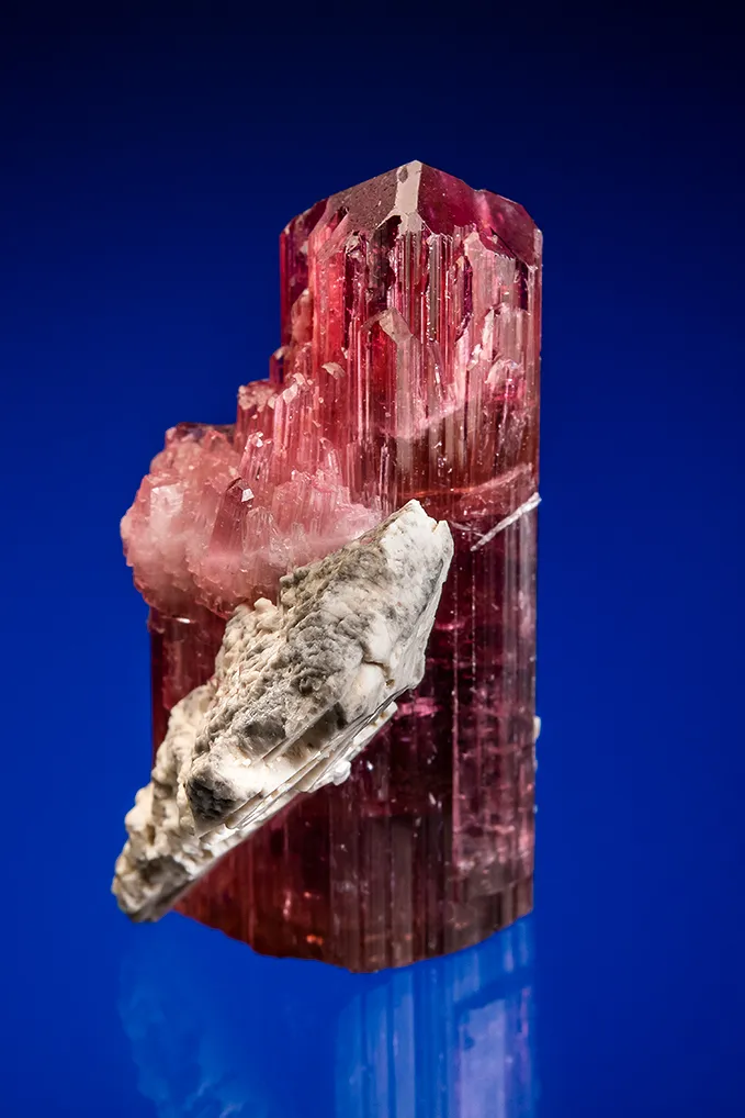 Elbaite with Microcline and Lepidolite image