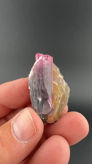 Elbaite with Muscovite, Albite