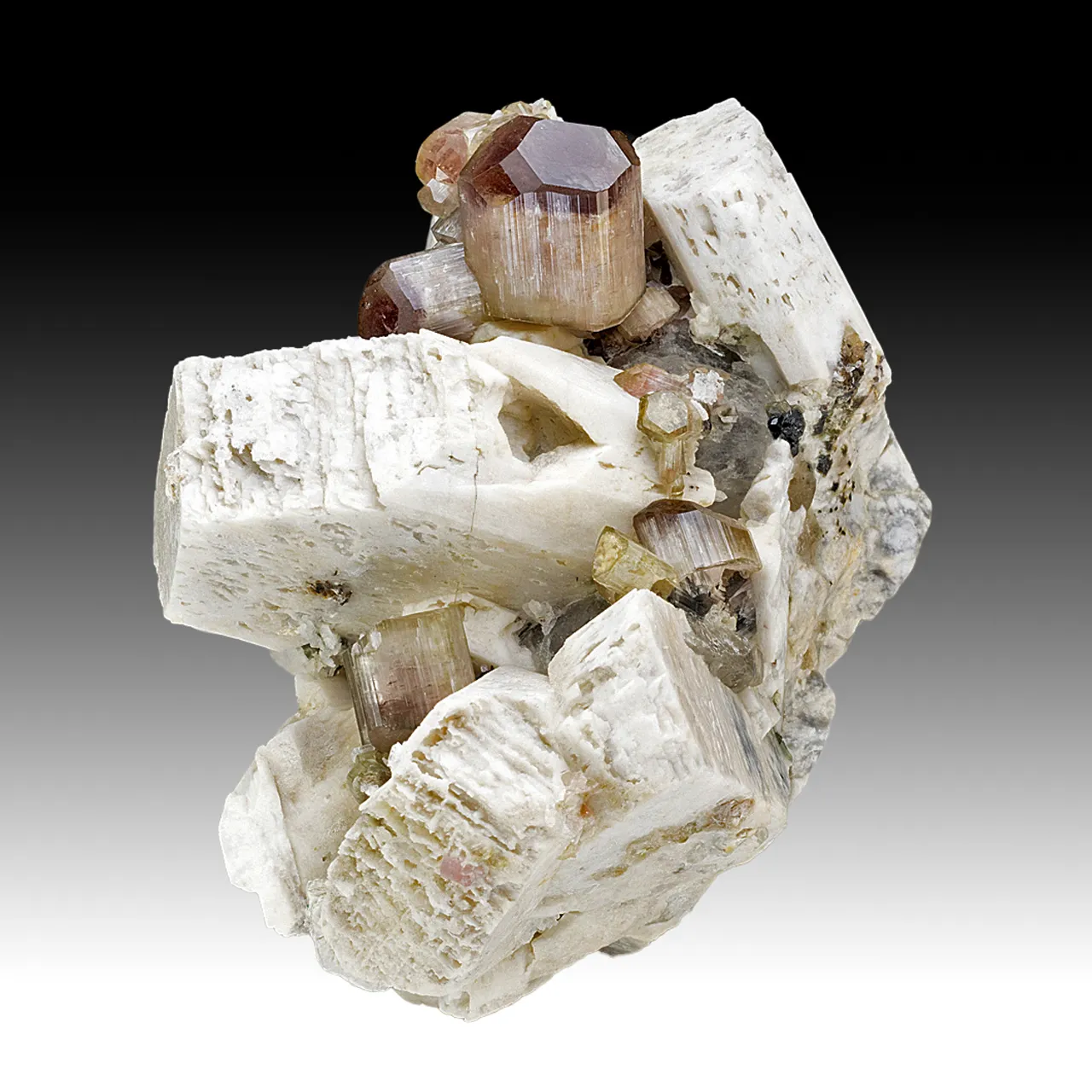 Elbaite with Orthoclase - image 1