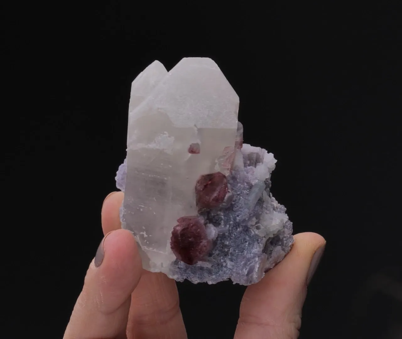 Elbaite with Quartz and Lepidolite - image 2