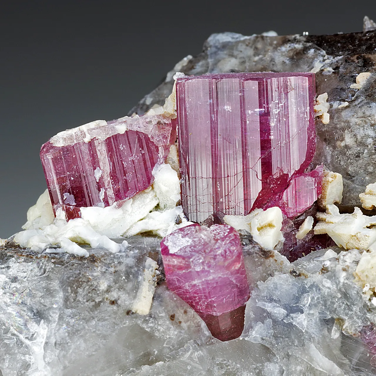 Elbaite with Quartz, Feldspar - image 2