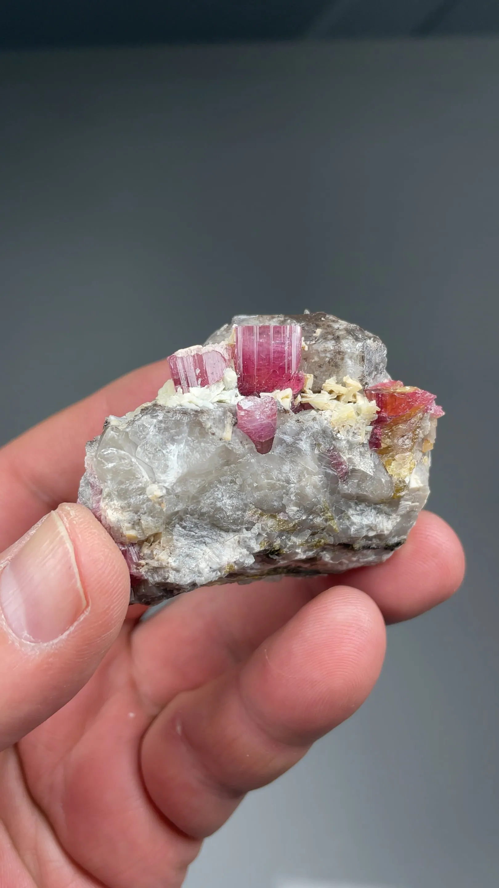 Elbaite with Quartz, Feldspar - image 3