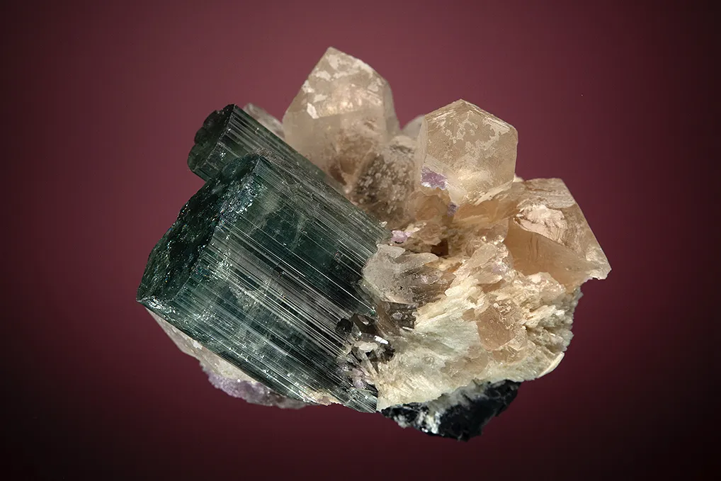 Elbaite with Quartz (restored) - image 5