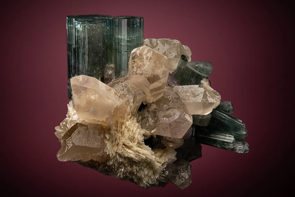 Elbaite with Quartz (restored) - image 2