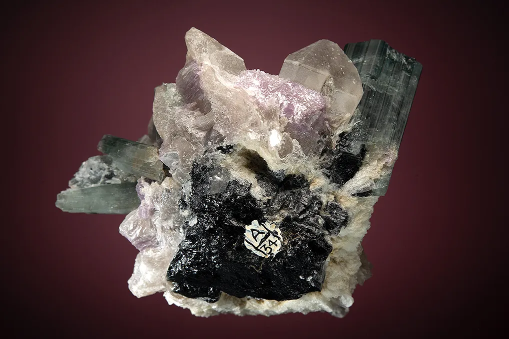 Elbaite with Quartz (restored) - image 4