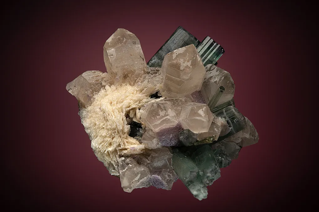 Elbaite with Quartz (restored) - image 7