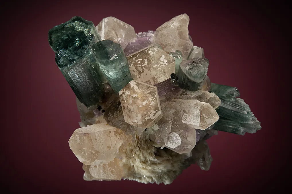 Elbaite with Quartz (restored) - image 3