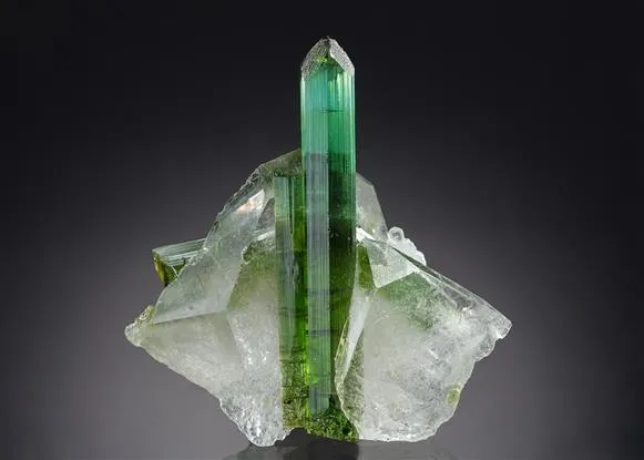 Elbaite with Quartz Tourmaline - image 1