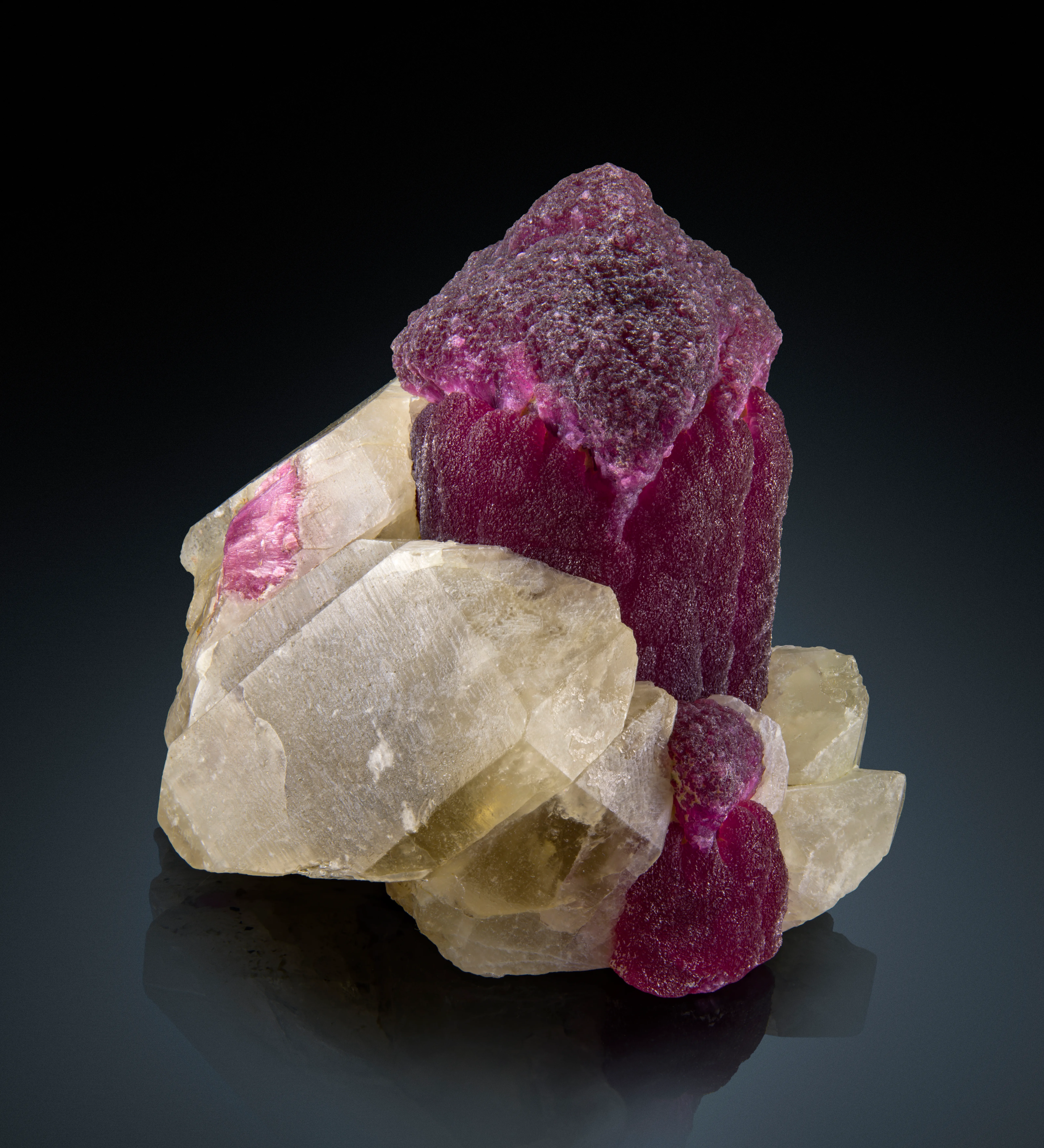 Elbaite with Schorl core & Quartz - image 1
