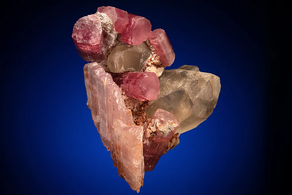 Elbaite with Spodumene var. Kunzite and Quartz - image 5