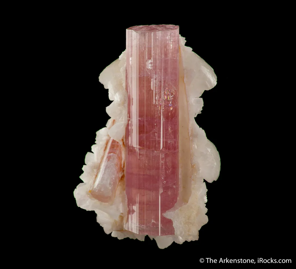 Elbaite with Stilbite - image 2