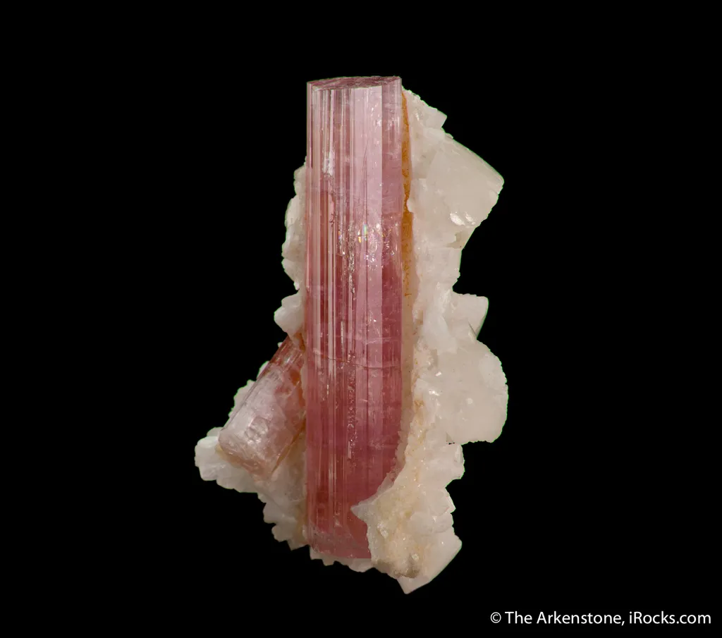 Elbaite with Stilbite - image 4