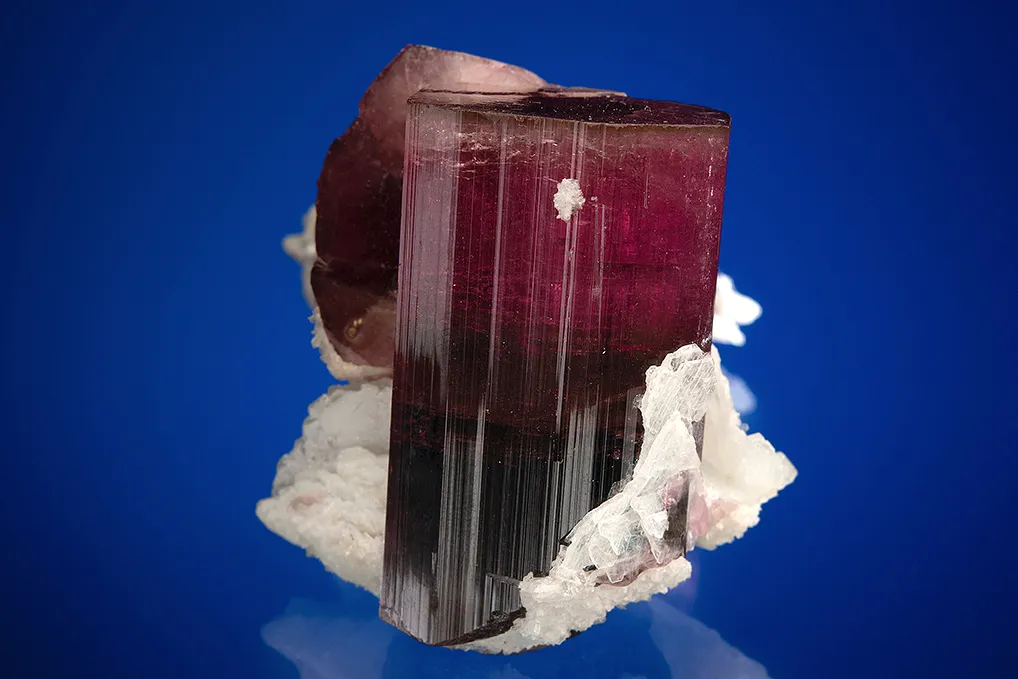 Elbaite with Stilbite (repaired) - image 4