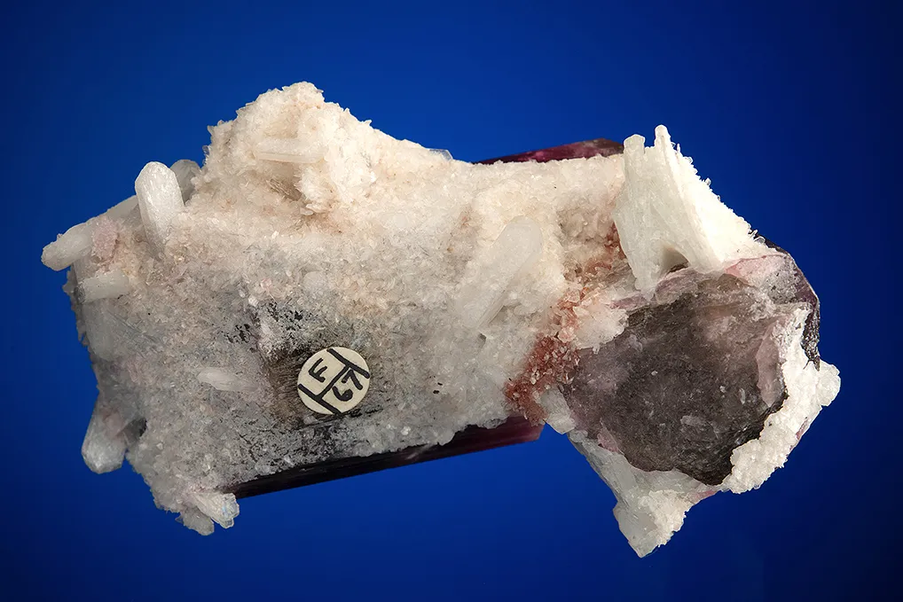 Elbaite with Stilbite (repaired) - image 3