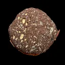 Electric-Blue Botryoidal Cavansite Rosette on Sparkling Heulandite Matrix – Rare Indian Zeolite Mineral Specimen from Pune - image 7