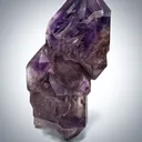 Elegant scepter-shaped amethyst with hematite inclusions - image 3