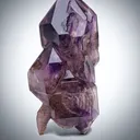 Elegant scepter-shaped amethyst with hematite inclusions - image 1