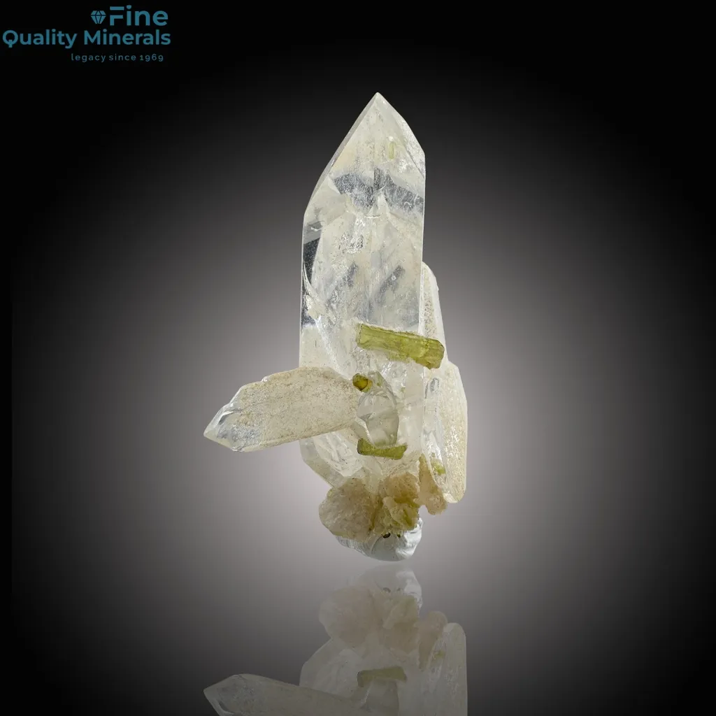 Elegant Tourmaline Paired with Quartz Fusion image