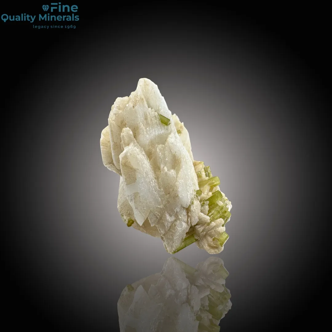 Elegant Tourmaline with Quartz on Feldspar - image 4
