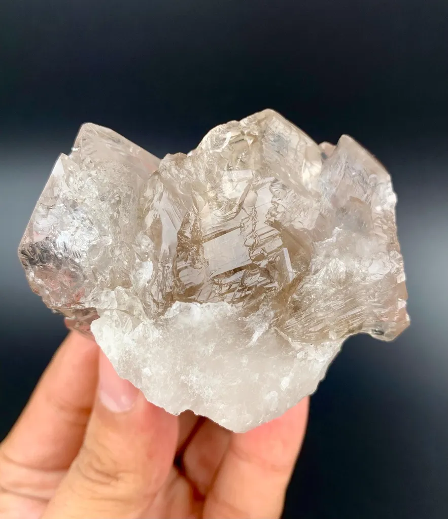 Elestial Smoky window Quartz Crystal from Afghanistan - image 4