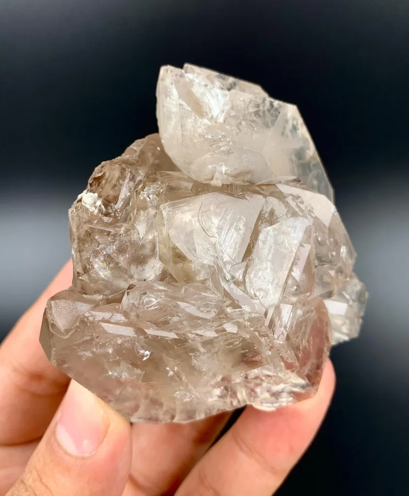 Elestial Smoky window Quartz Crystal from Afghanistan - image 7