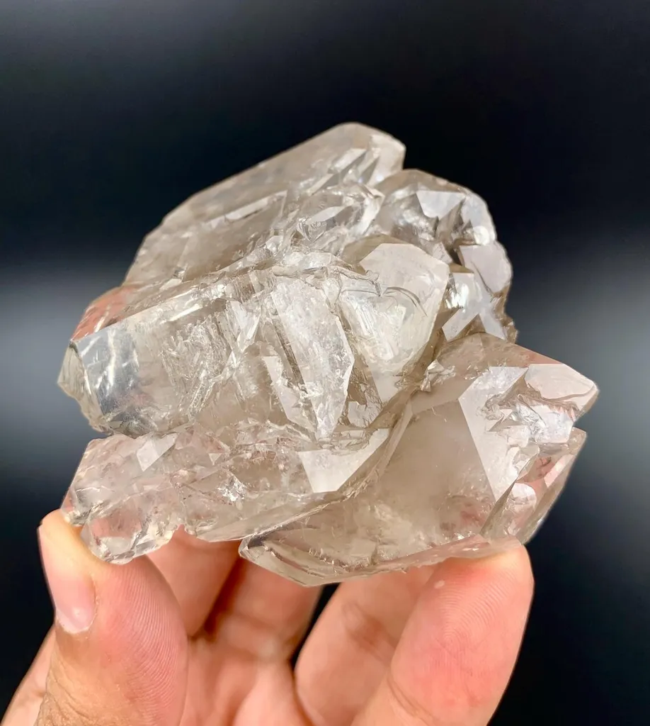 Elestial Smoky window Quartz Crystal from Afghanistan - image 8