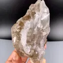 Elestial window Smoky Quartz with white Rose Quartz coating from Afghanistan - image 8