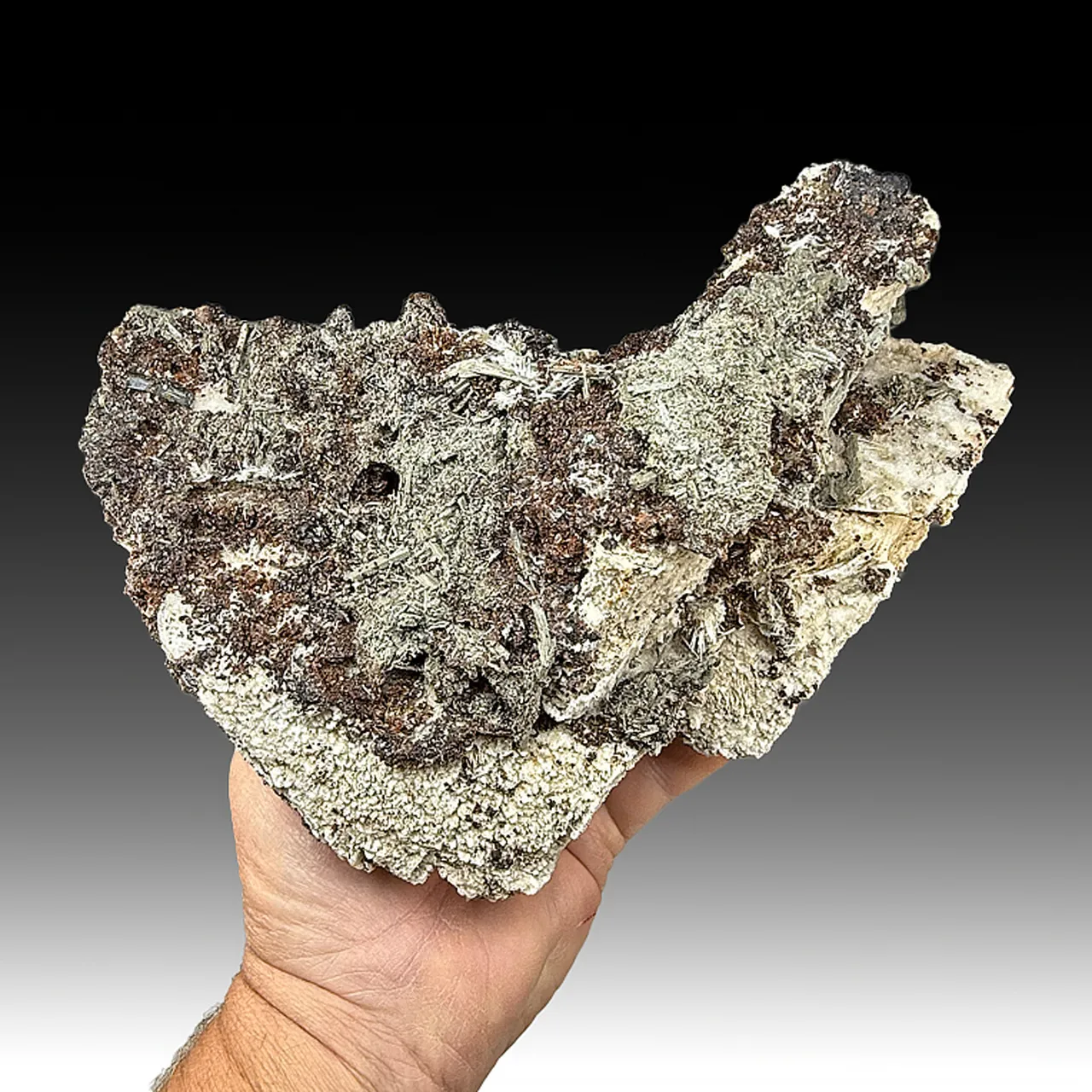 Elpidite with Rhodochrosite, Microcline - image 1