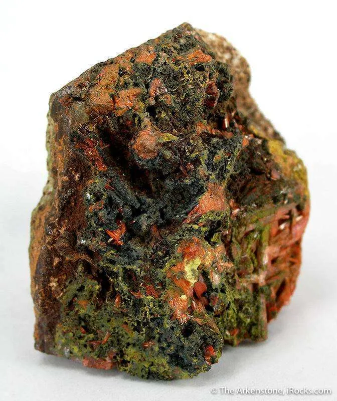 Embreyite, Vauquelenite, Crocoite image