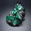 Emerald crystals in Biotite schist - image 3