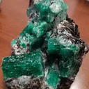 Emerald crystals in Biotite schist - image 1