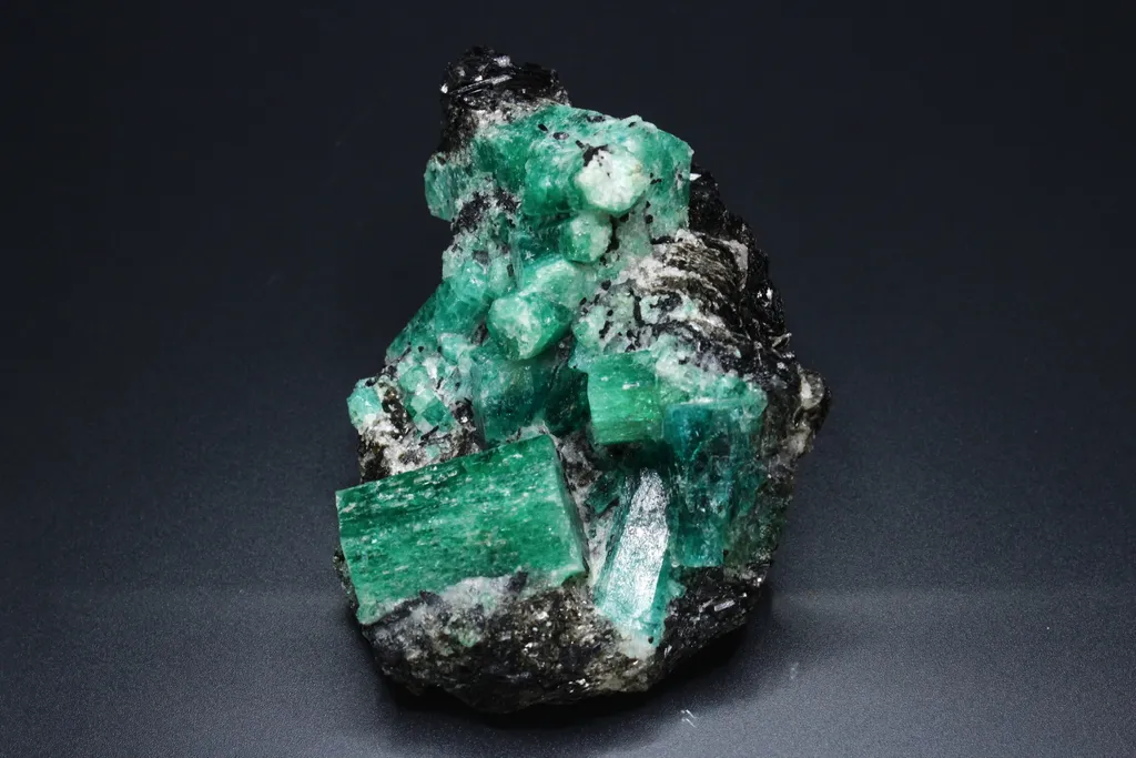 Emerald crystals in Biotite schist - image 2