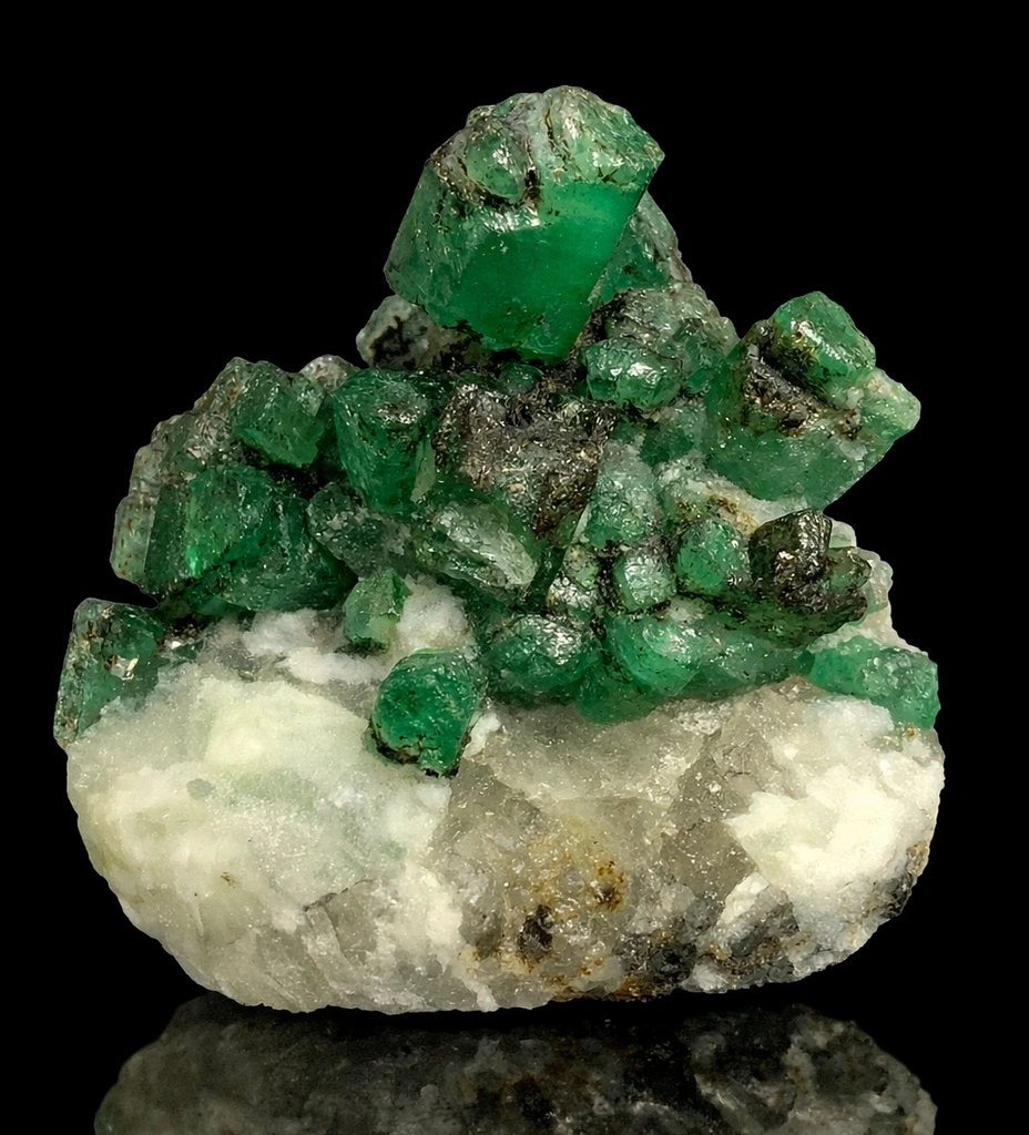 Emerald from Garam Chashma, Khyber Pakhtunkhwa Province, Pakistan image